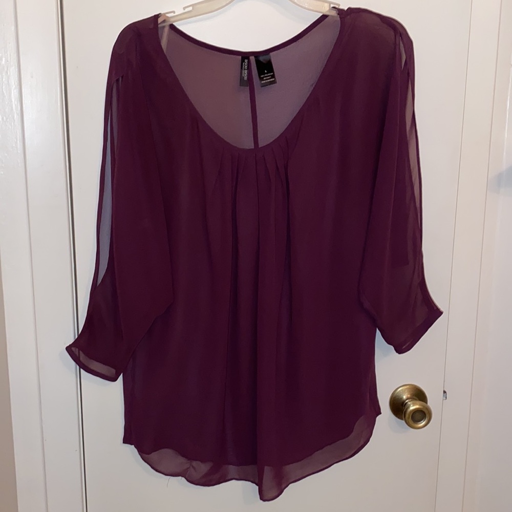 Bouis Bouis Burgundy silk blouse